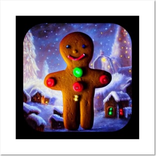 Gingerbread man Posters and Art